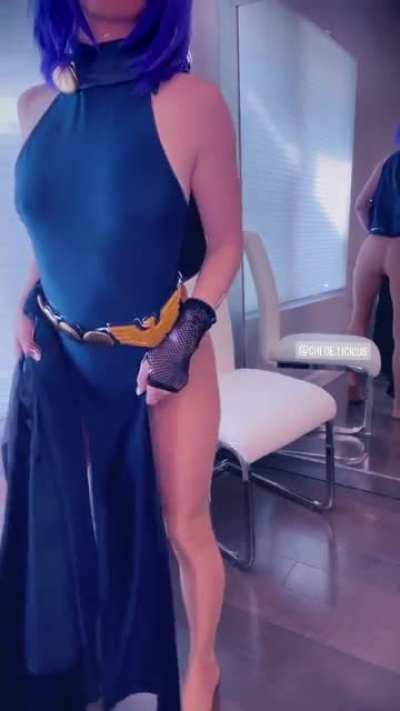 Chloe Lush - Raven in Neon 40 Wolford Tights