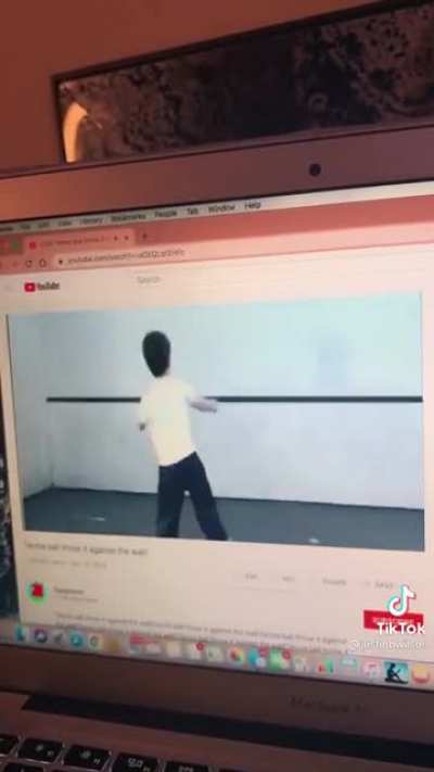 Tennis ball against the wall
