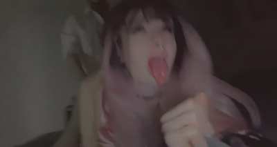 Posted with sound this time 💓 I’m already craving getting messily fucked & pumped full of cum again 🥵