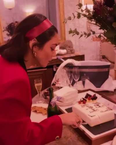 Cake and pizza