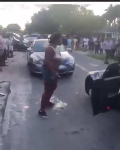WCGW kicking a car with someone inside of it?