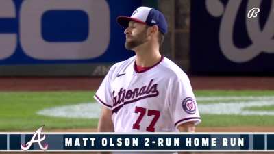 [Highlight] Matt Olson hits one off the fair pole to give the Braves a 2-run lead in the 4th.