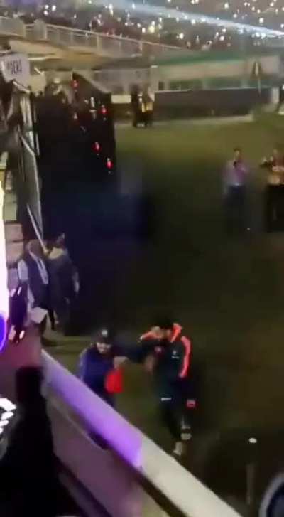 Kohli and Ishan dancing during the post match Light show at eden gardens, kolkata!