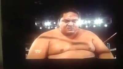 Just a 500lb wrestler landing on your neck.