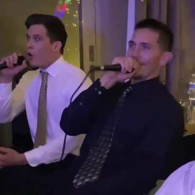 When you have karaoke at your wedding but your flower girl is over it #wedding #flowergirl #funny