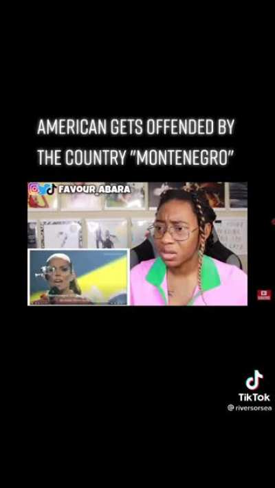American Woman gets offended by the country „Montenegro“