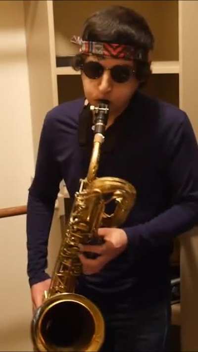 Added some FX to my Sax cover of the 46&2 bass riff