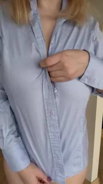 Revealing my tits.