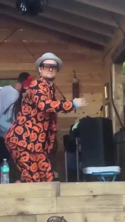 A badass dude doing badass moves