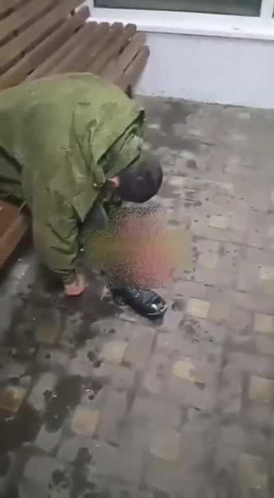 A mobilized Russian man after consuming that Krocodile