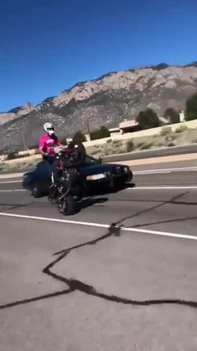 Better not keep doing those wheelies!