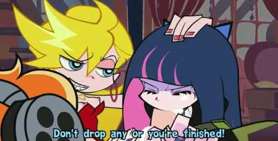 Panty helps Stocking suck off Brief (Zone) [Panty & Stocking with Garterbelt]