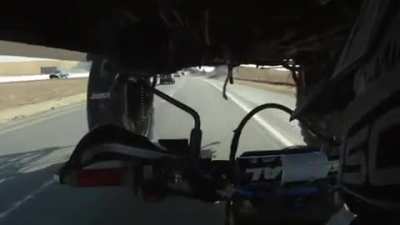 HMRB while I pass underneath this tractor