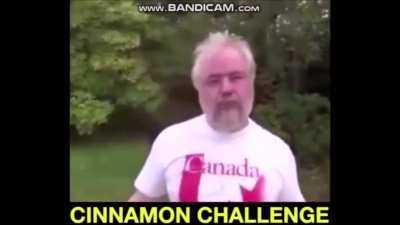 watch this man of steel eat cinnamon