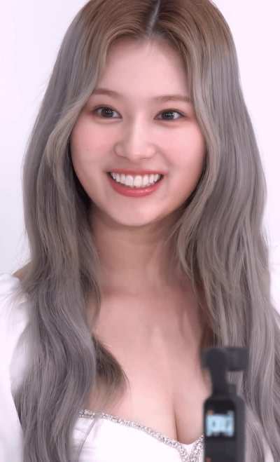 Sana dont tease us with your cleavage, just take it all off and show us how slutty you really are
