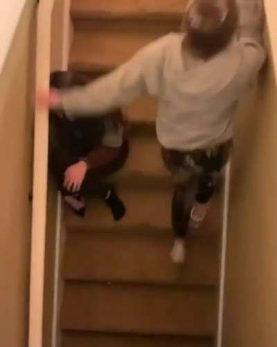 Dad scaring daughter's friends