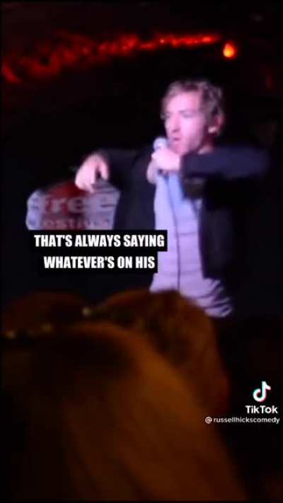 Comedian dishes out karma to heckler