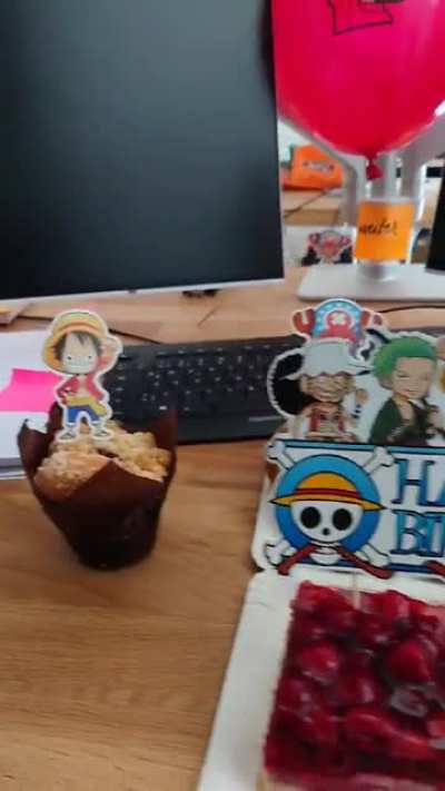 My co-worker is absolutely One Piece obsessed and today is his birthday. 👀