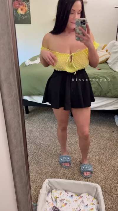 No bra or panties for quicker access