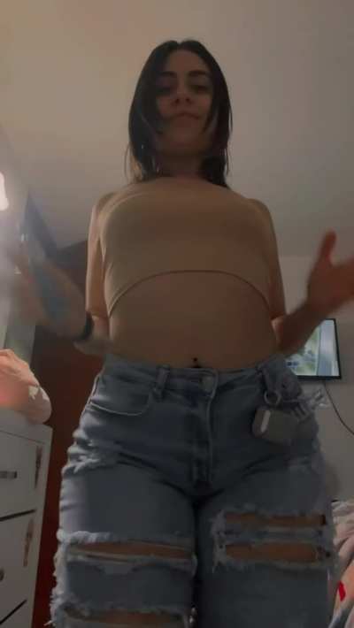 Even in jeans, it has all that jiggle
