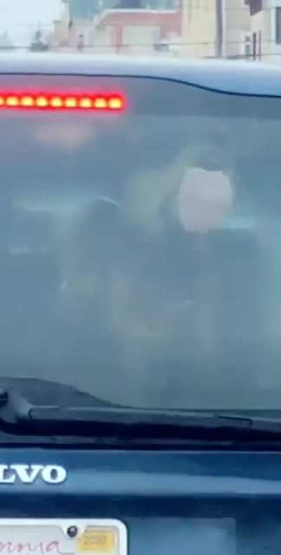 Waiting at the light and saw this