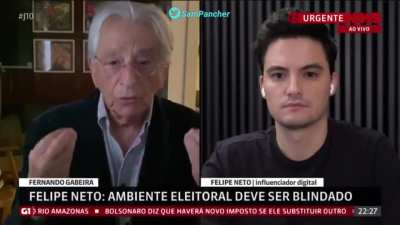 Porn> Hard Porn > Gabeira fazendo Felipe Neto engolir seco e ficar perdido ao falar sobre o inquérito das notícias falsa e censura.