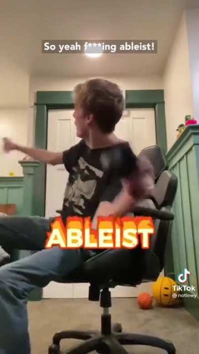 Chad fighting the good fight against ableism