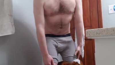 Disrobing after a LONG day