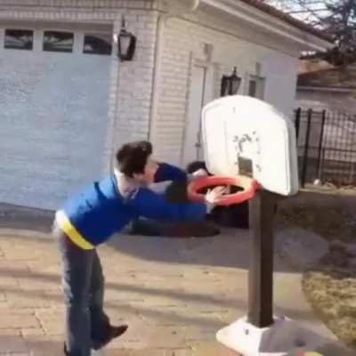 It's defeating him