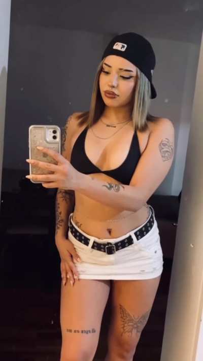 Innocently awaiting a creampie