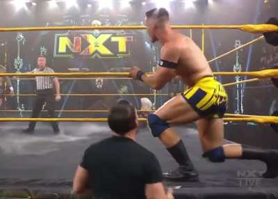 Johnny Gargano giving Austin Theory a helping hand 