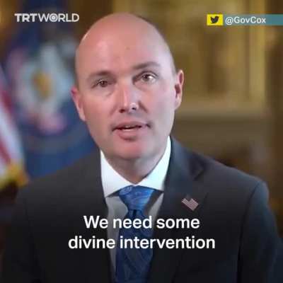 Utah governor telling his people to pray for rain, because he clearly has done everything he could already.
