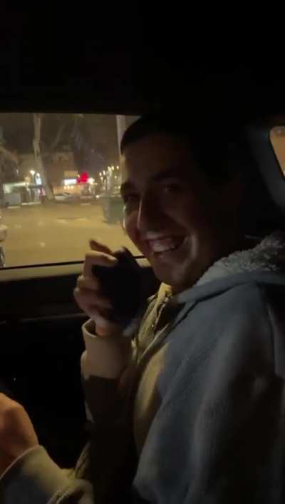 The guy in the video says: “I told you that if you say that joke you are dead”