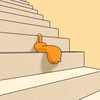 When this cat reaches the bottom Seán will upload another Minecraft Dungeons episode