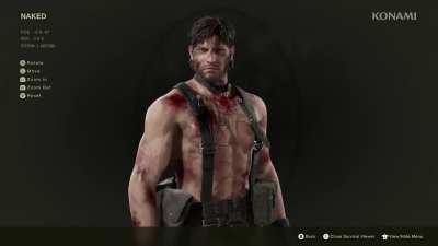 First look at MGS Delta ui and Snake in survival viewer.