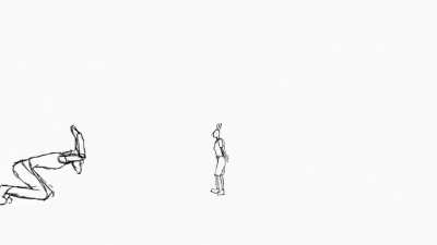 Made a lil fan animation of legoshi and haru
