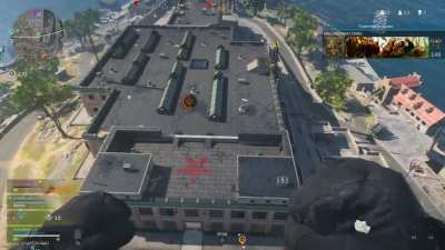 I just found out that it is possible to land on the top of the towers