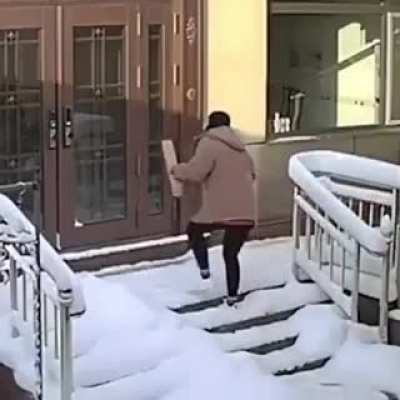 She almost got hit