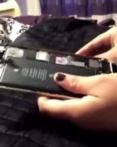 When I decided to cut a iPhone battery