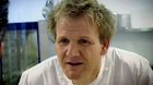 Renowned chef Gordon Ramsay losing a cooking contest to Ex-carshow host James May
