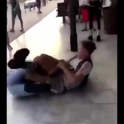 Headbutts stranger, gets a free vale tudo class.
