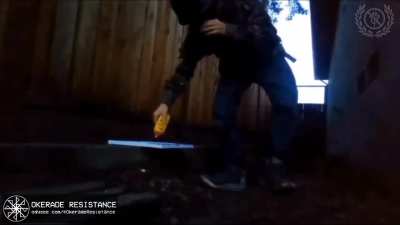 I found this video burning down zoophile flag 
