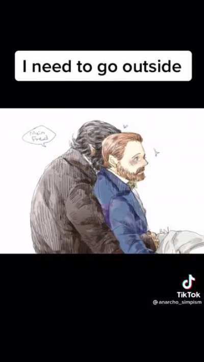 Found this on tiktok I want to meet the person who drew these Engels x marx drawings
