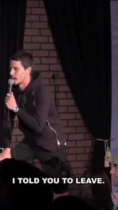 At a comedy show
