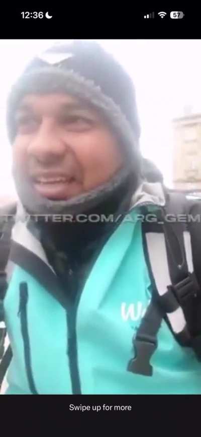Racist Croatian harasses an Indian guy