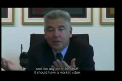 Here is the CEO of Nestle complaining about 