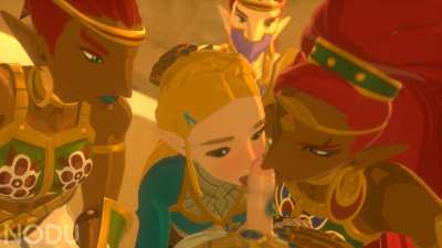 Desert Training with Zelda and Urbosa (nodu) [The Legend of Zelda]