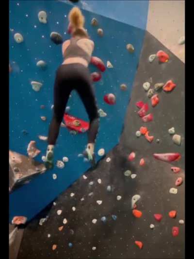 An attempt at indoor climbing