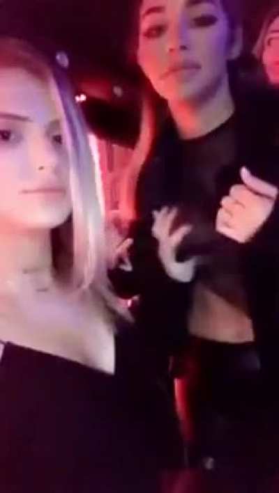 Tits getting groped