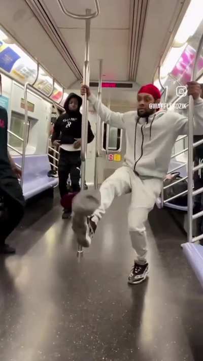 The subway hat trick.